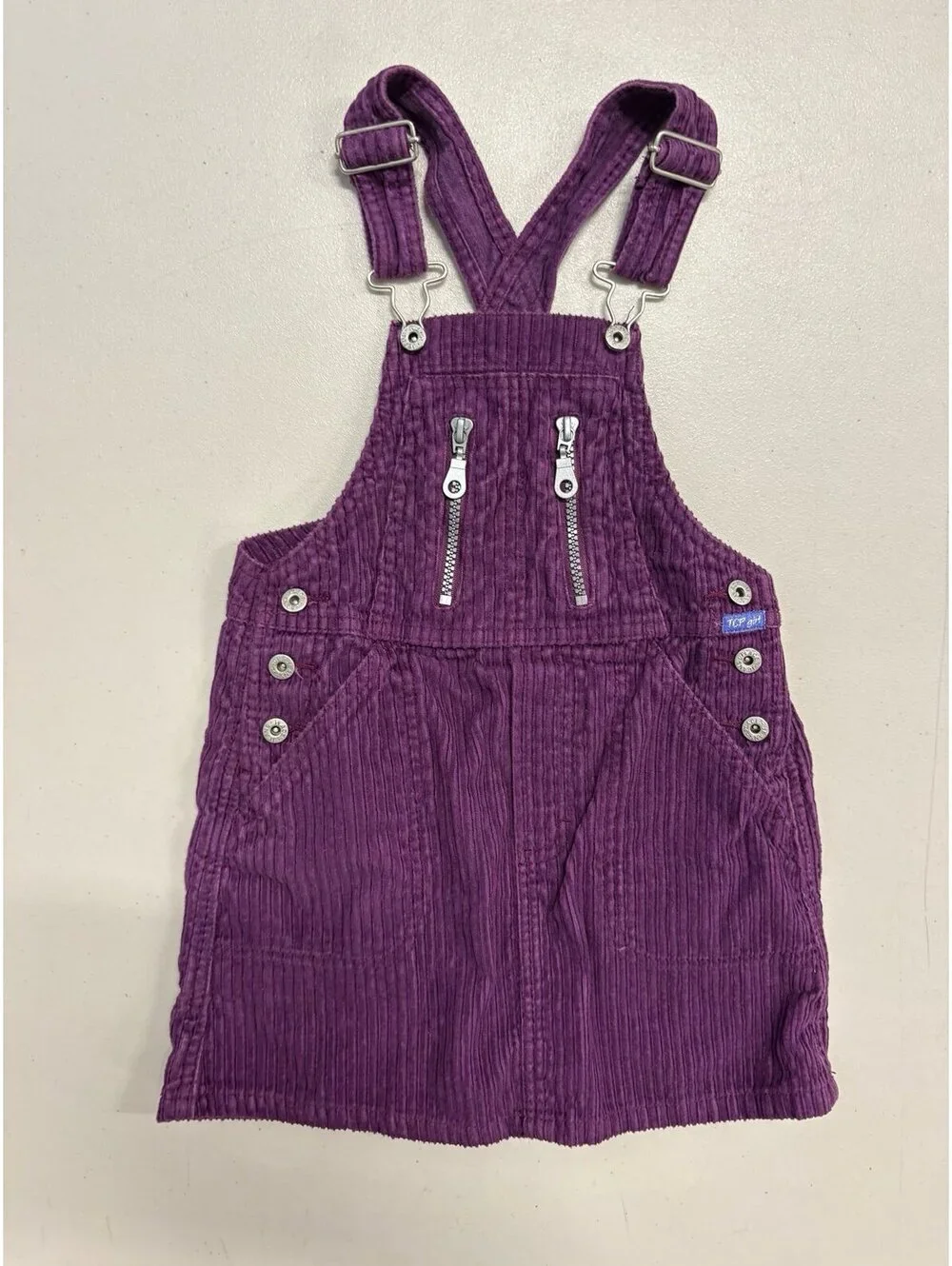 The Children’s Place Purple Corduroy Overall Dress Size 5 Toddler Vintage 90s